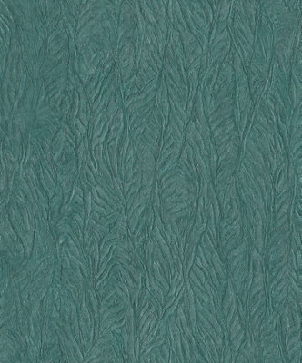 Galerie Ambiance Turquoise Leaf Emboss Embossed Wallpaper