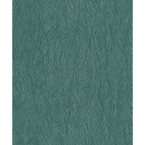 Galerie Ambiance Turquoise Leaf Emboss Embossed Wallpaper