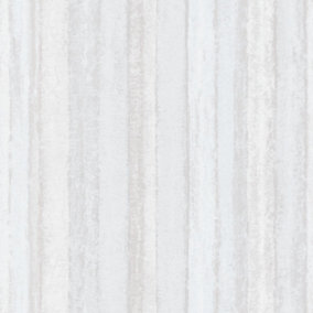 Galerie Ambiance White Neutral Nomed Stripe Embossed Wallpaper