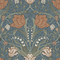 Galerie Apelviken 2 Blue Blush Tulips Smooth Wallpaper