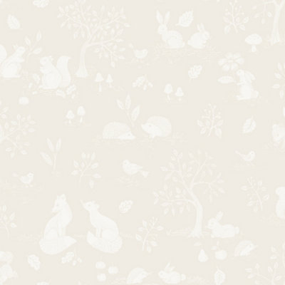 Galerie Apelviken 2 Cream Floral Woodland Smooth Wallpaper