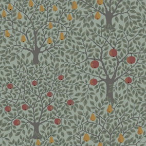 Galerie Apelviken 2 Green Apples & Pears Smooth Wallpaper