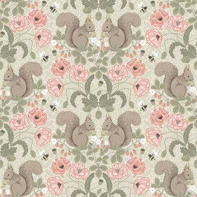 Galerie Apelviken 2 Green Floral Woodland Smooth Wallpaper