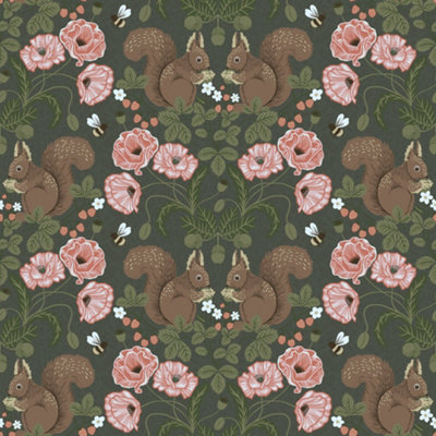 Galerie Apelviken 2 Green Floral Woodland Smooth Wallpaper