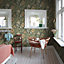 Galerie Apelviken 2 Orange Green Floral Woodland Smooth Wallpaper