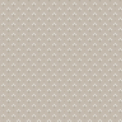 Galerie Apelviken Beige Grey White Gold Mini Tulip Motif Smooth Wallpaper