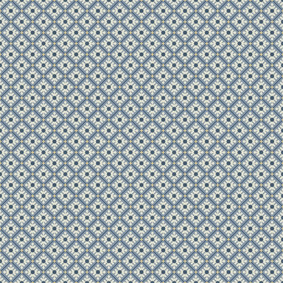Galerie Apelviken Blue Cream Gold Small Trellis Smooth Wallpaper