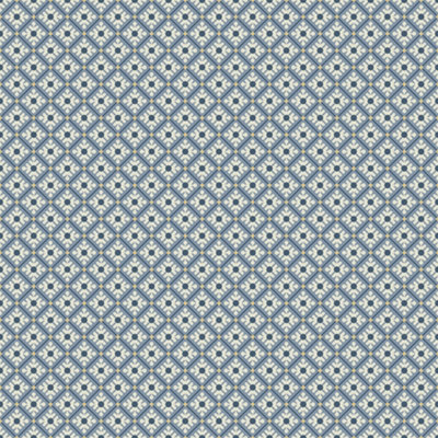 Galerie Apelviken Blue Cream Gold Small Trellis Smooth Wallpaper