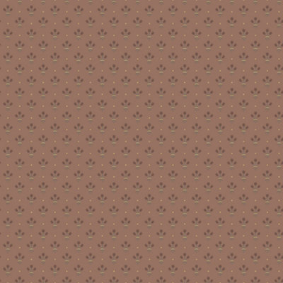 Galerie Apelviken Blue Pink Gold Mini Tulip Motif Smooth Wallpaper