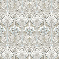 Galerie Arts and Crafts Beige Patterned Wallpaper