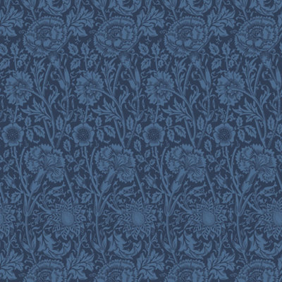 Galerie Arts and Crafts Blue Patterned Wallpaper