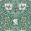 Galerie Arts and Crafts Green Patterned Wallpaper