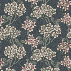 Galerie Arts and Crafts Grey Patterned Wallpaper