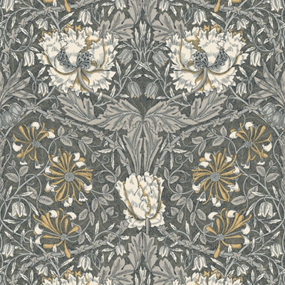 Galerie Arts and CraftsGrey Patterned Wallpaper