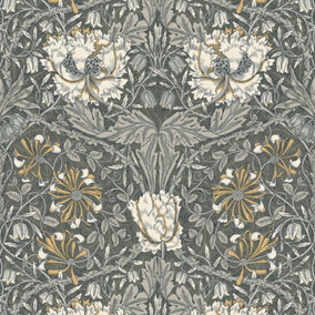 Galerie Arts and CraftsGrey Patterned Wallpaper