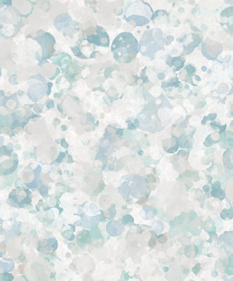 Galerie Atmosphere Aqua Bubble Up Smooth Wallpaper