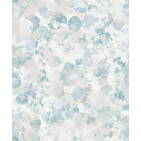 Galerie Atmosphere Aqua Bubble Up Smooth Wallpaper