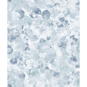 Galerie Atmosphere Blue Bubble Up Smooth Wallpaper