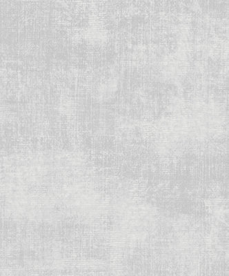 Galerie Atmosphere Grey Metallic Linen Smooth Wallpaper