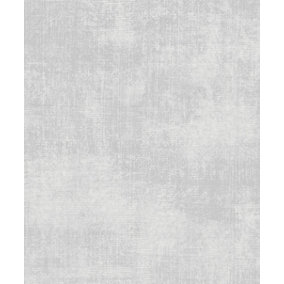Galerie Atmosphere Grey Metallic Linen Smooth Wallpaper