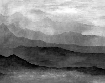 Galerie Atmosphere Grey Mountain Wall Mural