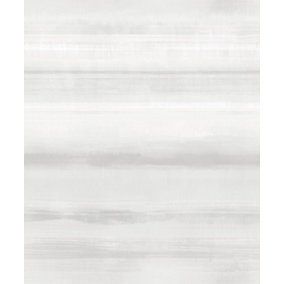 Galerie Atmosphere Off White Skye Stripe Smooth Wallpaper