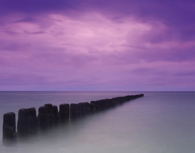 Galerie Atmosphere Purple Pier Wall Mural