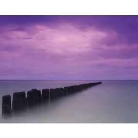 Galerie Atmosphere Purple Pier Wall Mural