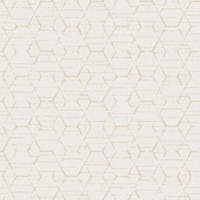 Galerie Atmosphere Taupe Hextex Smooth Wallpaper