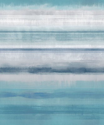 Galerie Atmosphere Turquoise Skye Stripe Smooth Wallpaper