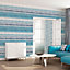 Galerie Atmosphere Turquoise Skye Stripe Smooth Wallpaper