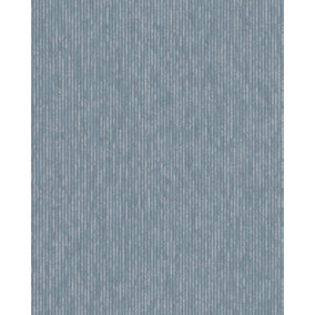Galerie Avalon Blue Textured Stripes Embossed Wallpaper
