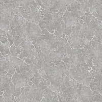 Galerie Azulejo Grey Bento Distressed Marble Crackle Wallpaper Roll