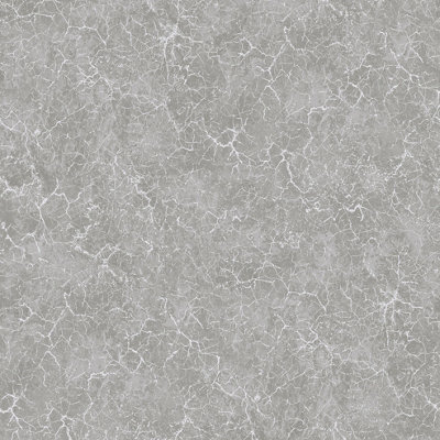 Galerie Azulejo Grey Bento Distressed Marble Crackle Wallpaper Roll