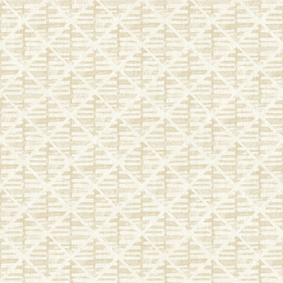Galerie Bazaar Beige Block Print Smooth Wallpaper