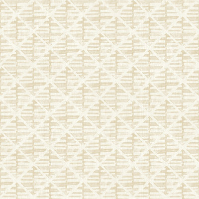 Galerie Bazaar Beige Block Print Smooth Wallpaper