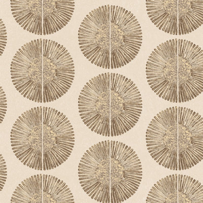 Galerie Bazaar Brown Gold Soleil Smooth Wallpaper