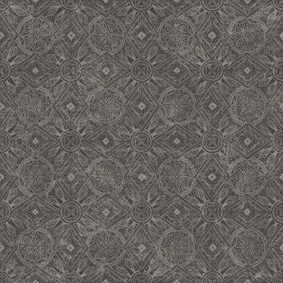 Galerie Bazaar Charcoal Moroccan Paisley Smooth Wallpaper