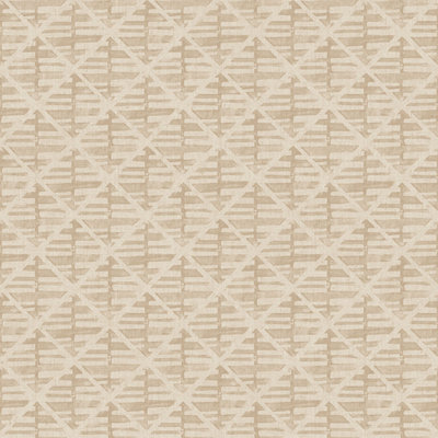 Galerie Bazaar Light Brown Block Print Smooth Wallpaper