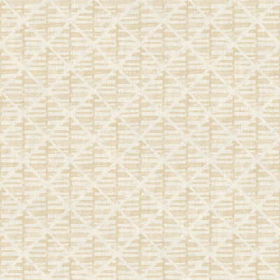 Galerie Bazaar Light Ochre Block Print Smooth Wallpaper