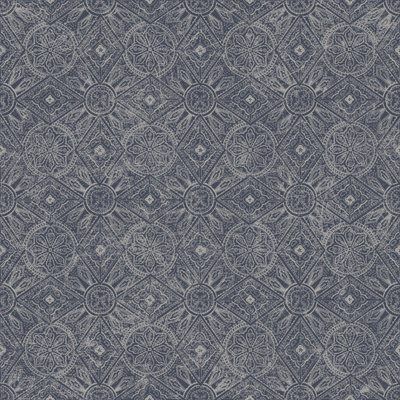 Galerie Bazaar Navy Moroccan Paisley Smooth Wallpaper