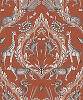 Galerie Bazaar Rust Menagerie Smooth Wallpaper