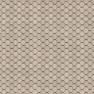 Galerie Bazaar Tan Black Boho Beehive Smooth Wallpaper