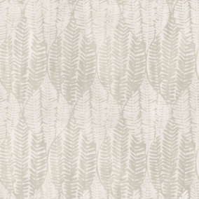 Galerie Bazaar Taupe Wasabi Leaves Smooth Wallpaper