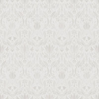 Galerie Blomstermala Beige White Floral Collage Smooth Wallpaper