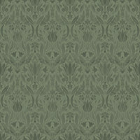 Galerie Blomstermala Green Floral Collage Smooth Wallpaper