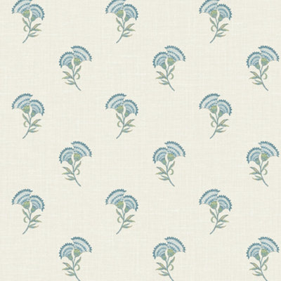 Galerie Blue Lotus Motif Wallpaper