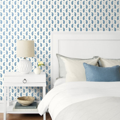 Galerie Blue Maia Motif Wallpaper