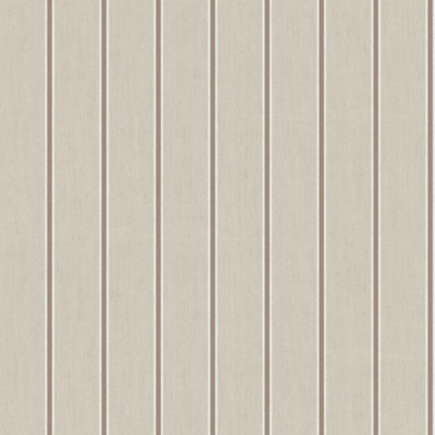 Galerie Botanica Beige Classic Stripe Smooth Wallpaper