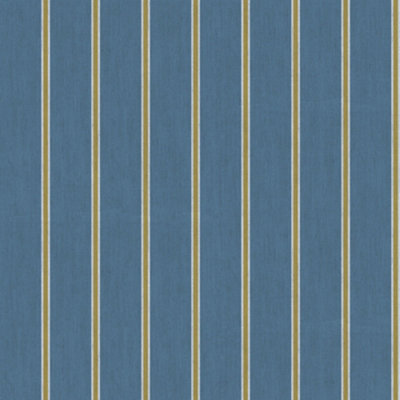 Galerie Botanica Blue Classic Stripe Smooth Wallpaper